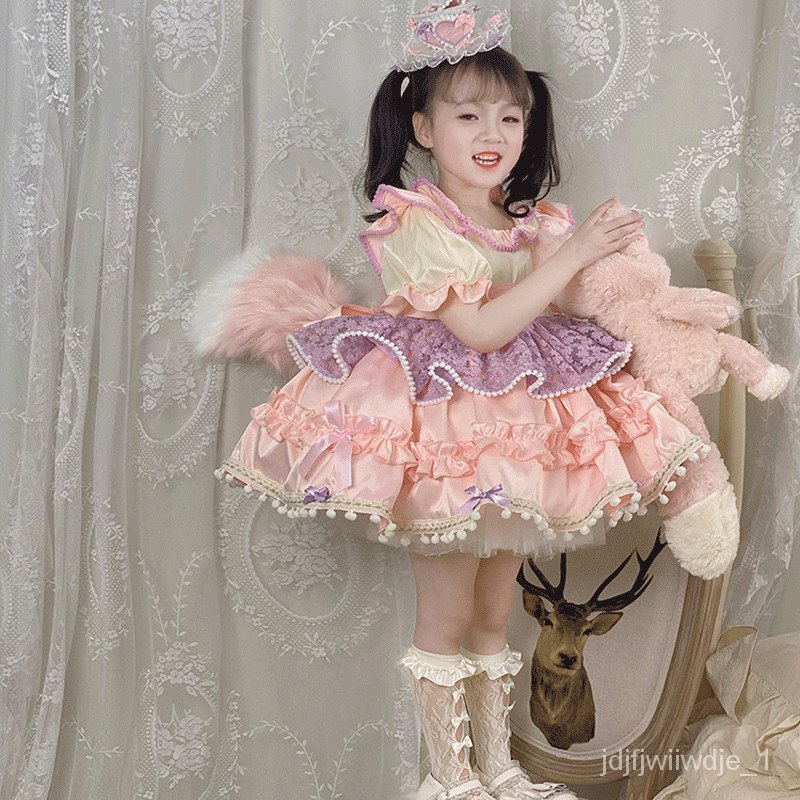 ?Lowest Price?Girls&#039; Dress2023New Lingna Beier Princess Skirt Summer Children&#039;s Pettiskirt Lolita Internet Celebrity Pri