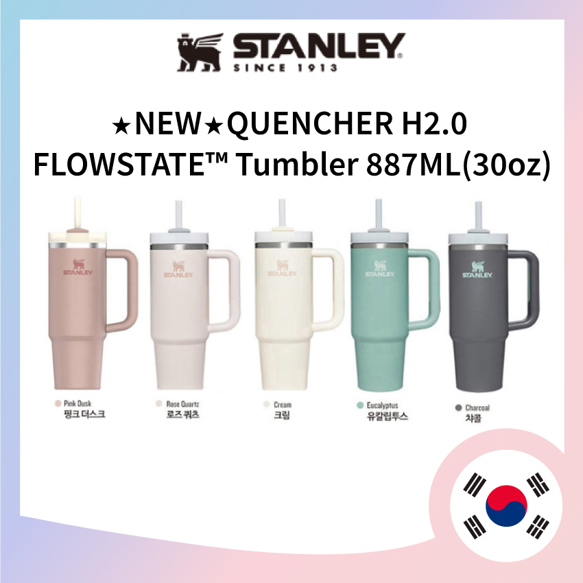 *Ready Stock*  [ Stanley ] ⭐️NEW ! THE QUENCHER H2.0 FLOWSTATE™ Tumbler 887ML(30oz) 5 Colors Straw Tumbler Stanley Cup From Korea