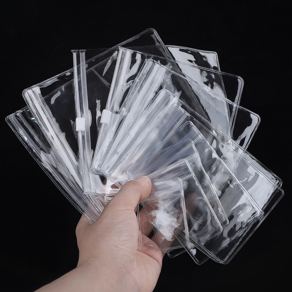 Transparent Small Ziplock Plastic Bags Jewelry Gift Reclosable Storage Bag Packaging Clear PVC Pouches