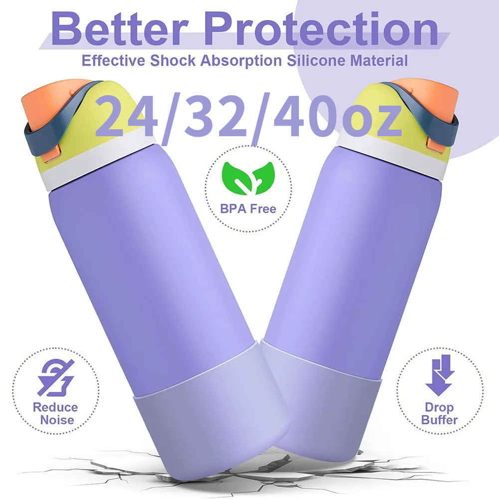 Owala 32oz Silicone Boot Cup Protector Durable BPA Free Fits Owala FreeSip Twist 24oz/32oz/40oz